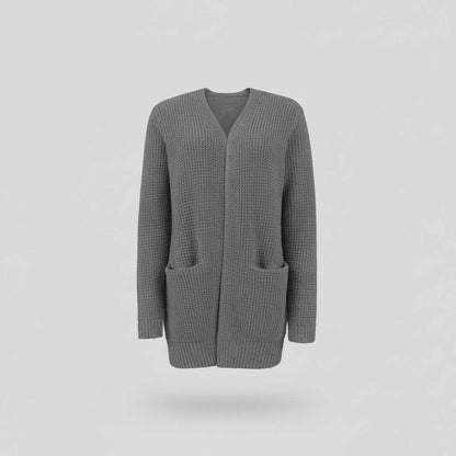 Cozy Black Long Cardigan | Women's Oversized Fashion