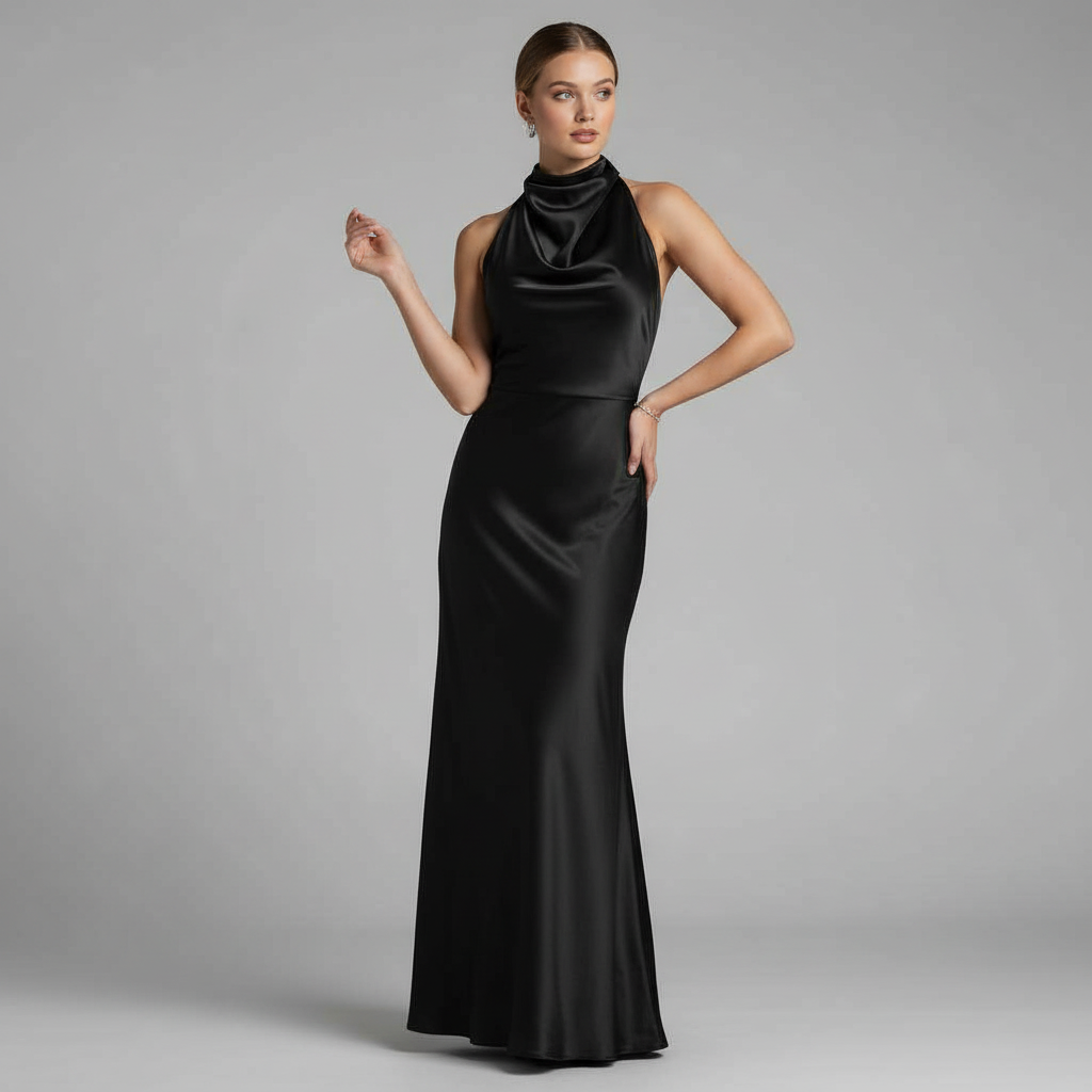 Halter Midi Dress | Women's Cocktail & Formal Dress
