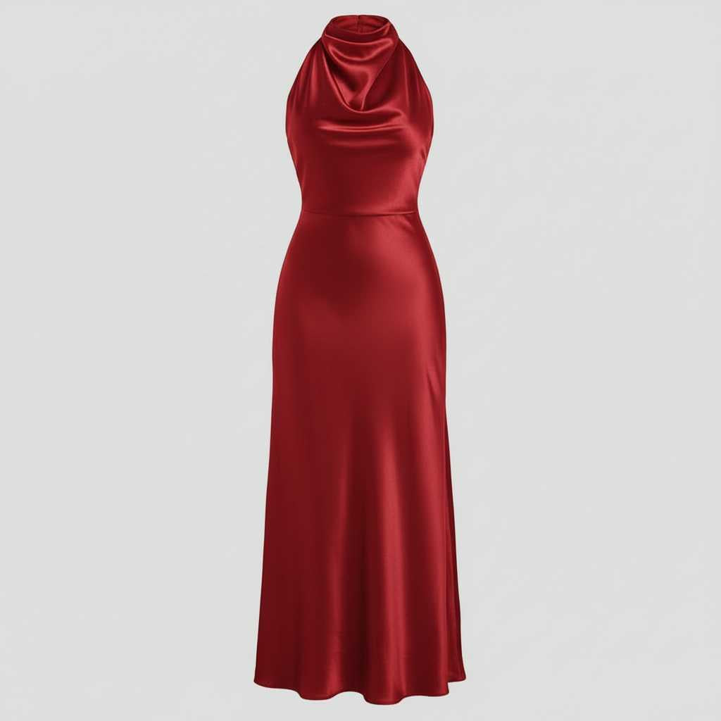 Halter Midi Dress | Women's Cocktail & Formal Dress