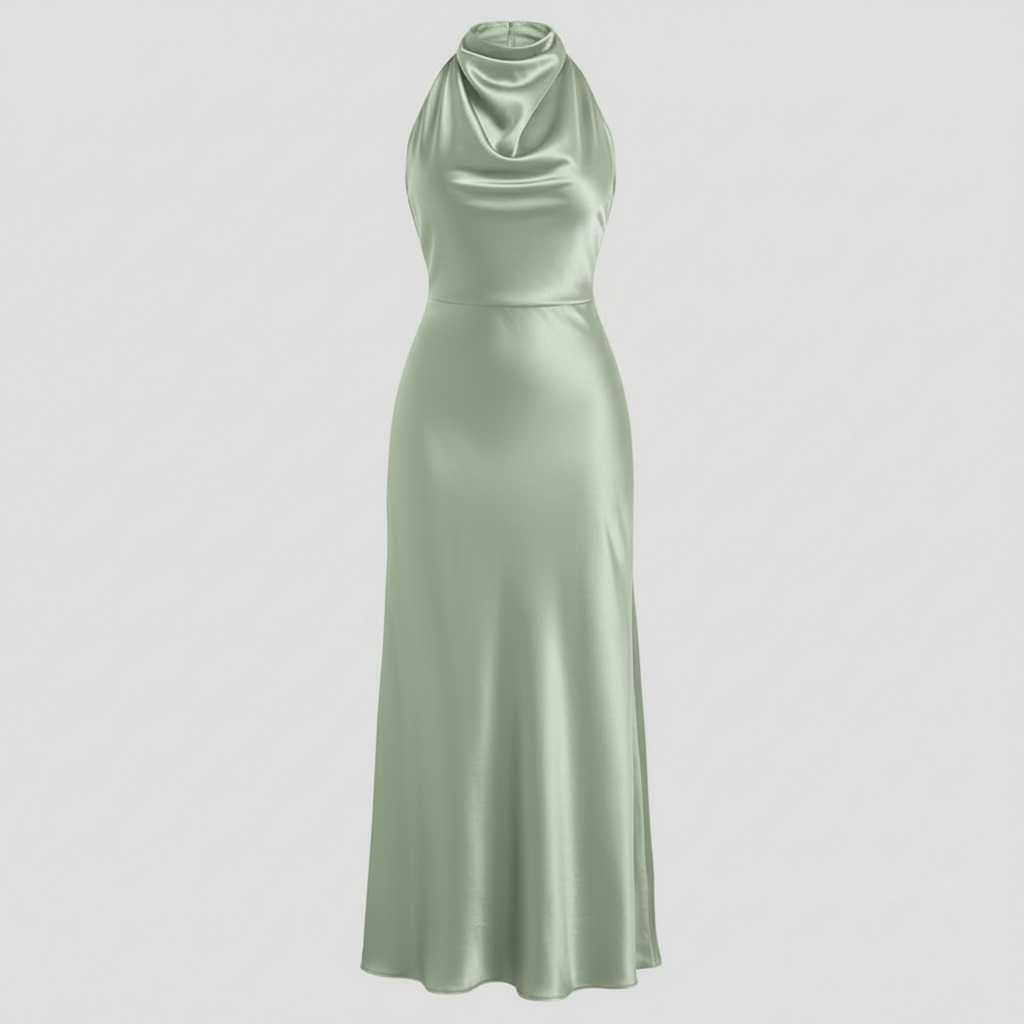 Halter Midi Dress | Women's Cocktail & Formal Dress