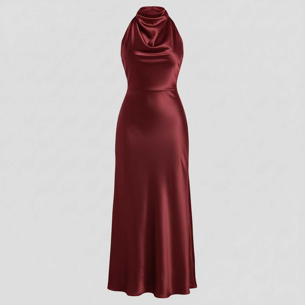 Halter Midi Dress | Women's Cocktail & Formal Dress