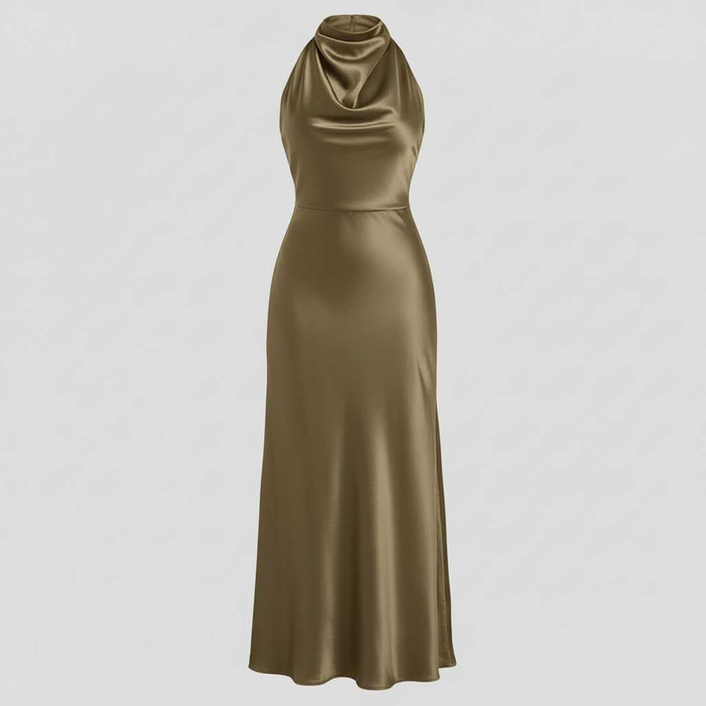 Halter Midi Dress | Women's Cocktail & Formal Dress