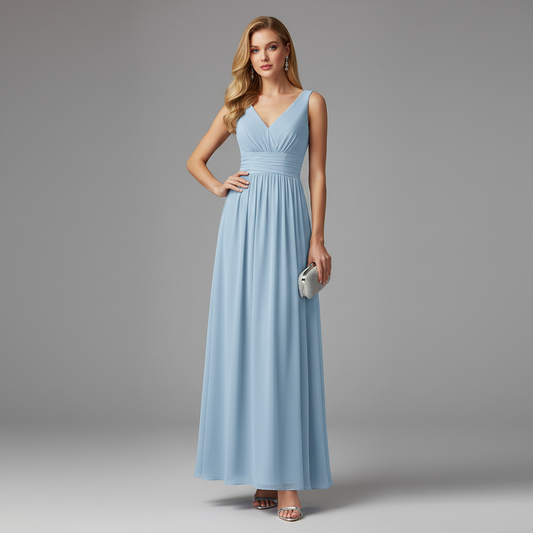 V-Neck Maxi Dress | Women's Sleeveless Summer Formal Dress