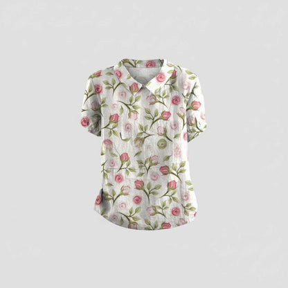 Vintage Floral Blouse | Women's Long Sleeve Casual Top