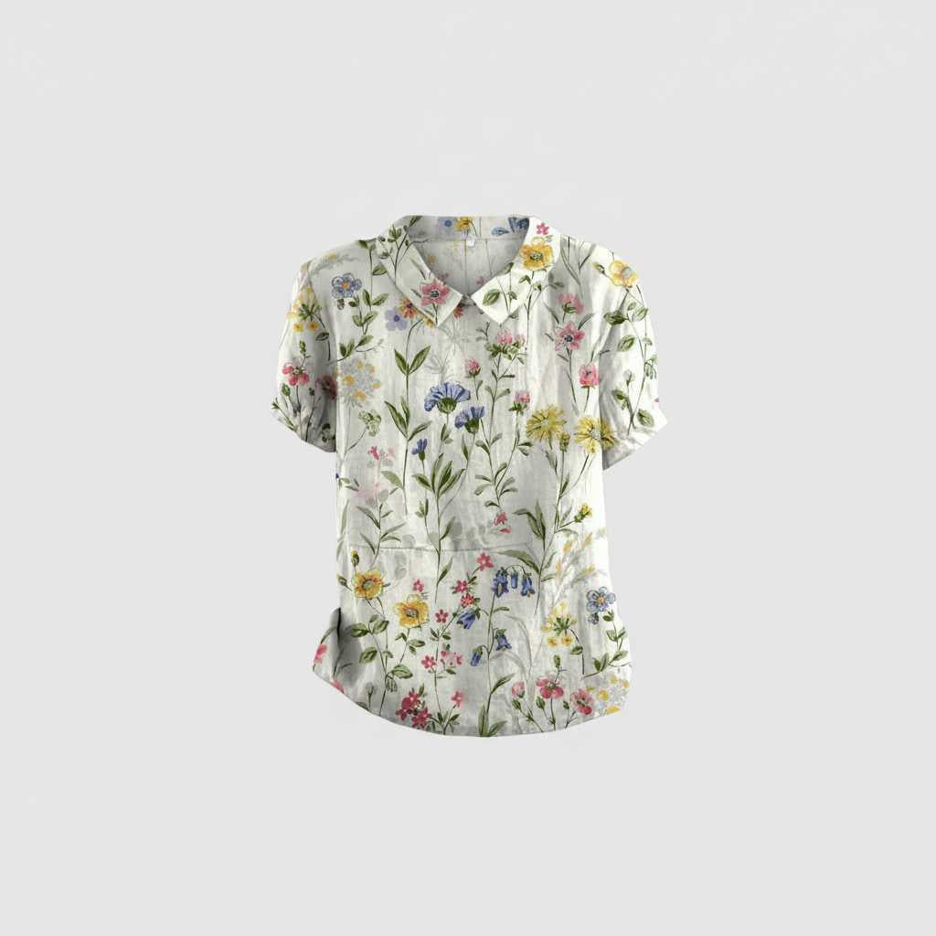 Vintage Floral Blouse | Women's Long Sleeve Casual Top