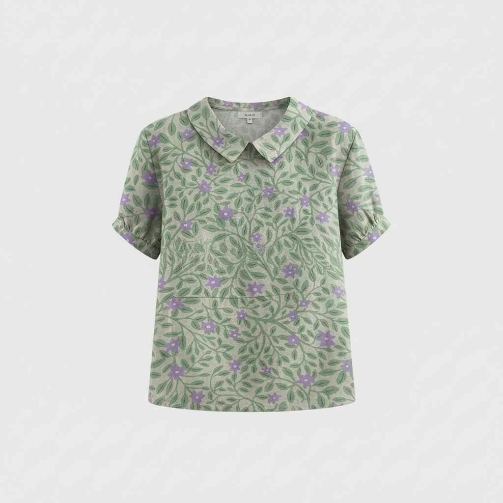 Vintage Floral Blouse | Women's Long Sleeve Casual Top