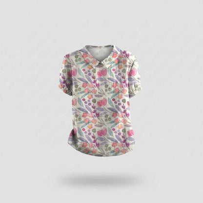 Vintage Floral Blouse | Women's Long Sleeve Casual Top