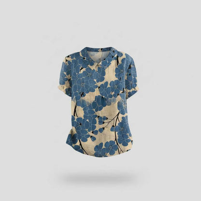 Vintage Floral Blouse | Women's Long Sleeve Casual Top