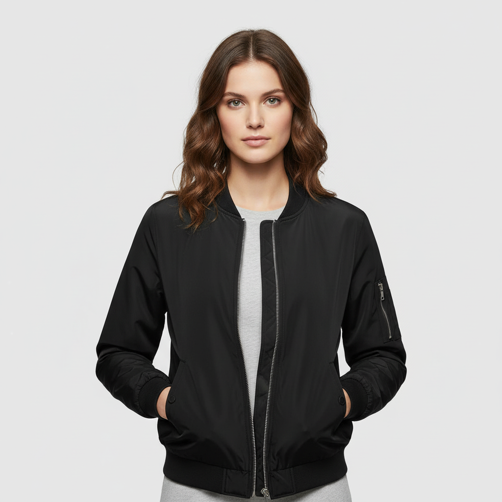 Women's Short Bomber Jacket | Stylish Women's Coat