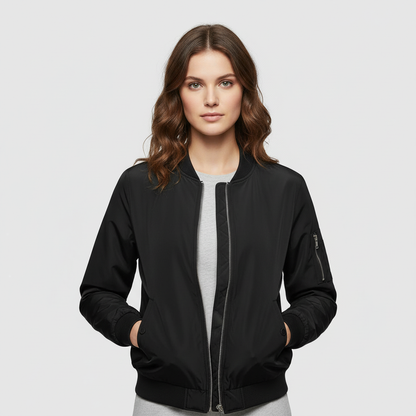 Women's Short Bomber Jacket | Stylish Women's Coat