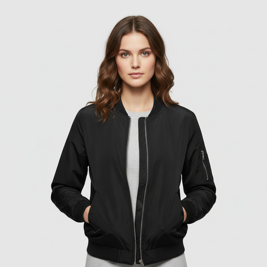 Women's Short Bomber Jacket | Stylish Women's Coat