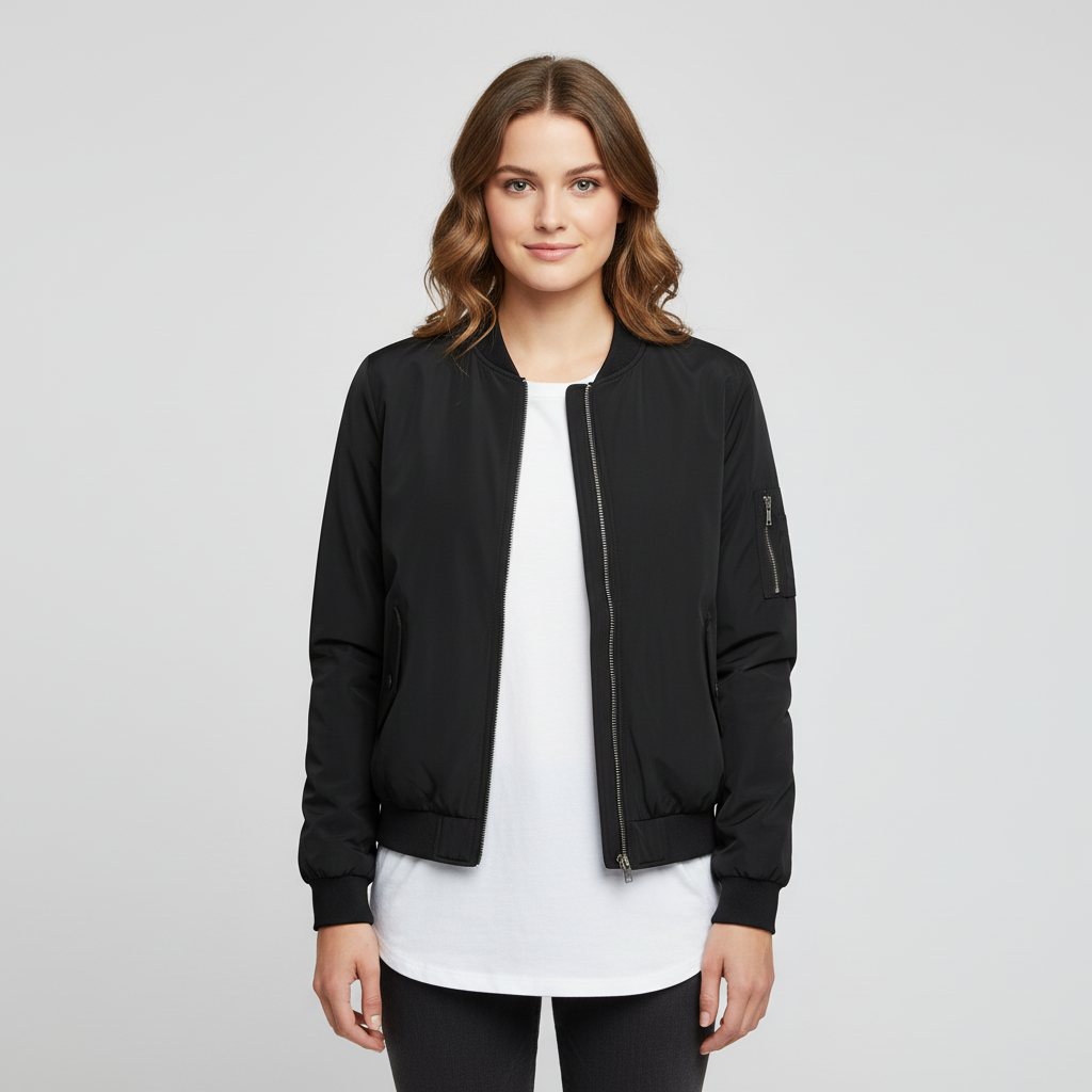 Women's Short Bomber Jacket | Stylish Women's Coat
