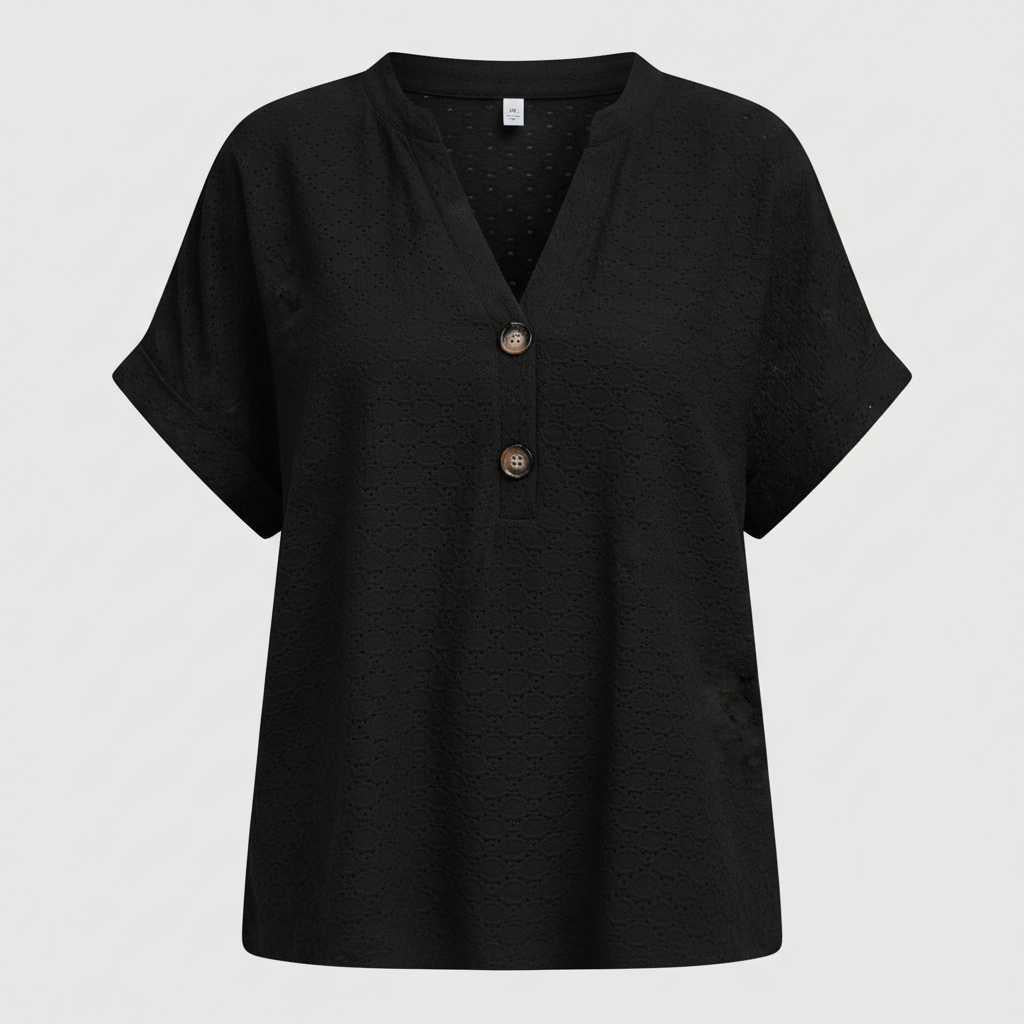 Women's V-Neck Short Sleeve Top | Casual Summer Wear