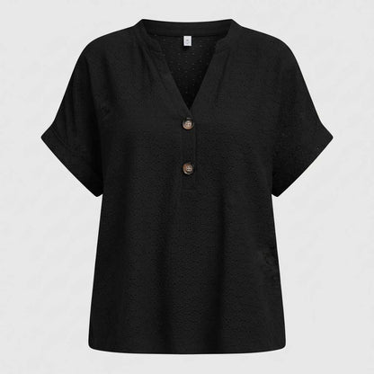 Women's V-Neck Short Sleeve Top | Casual Summer Wear
