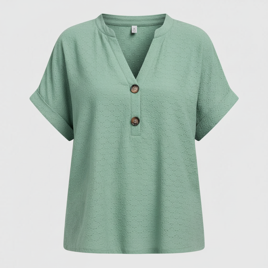 Women's V-Neck Short Sleeve Top | Casual Summer Wear