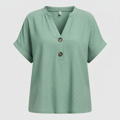 Women's V-Neck Short Sleeve Top | Casual Summer Wear