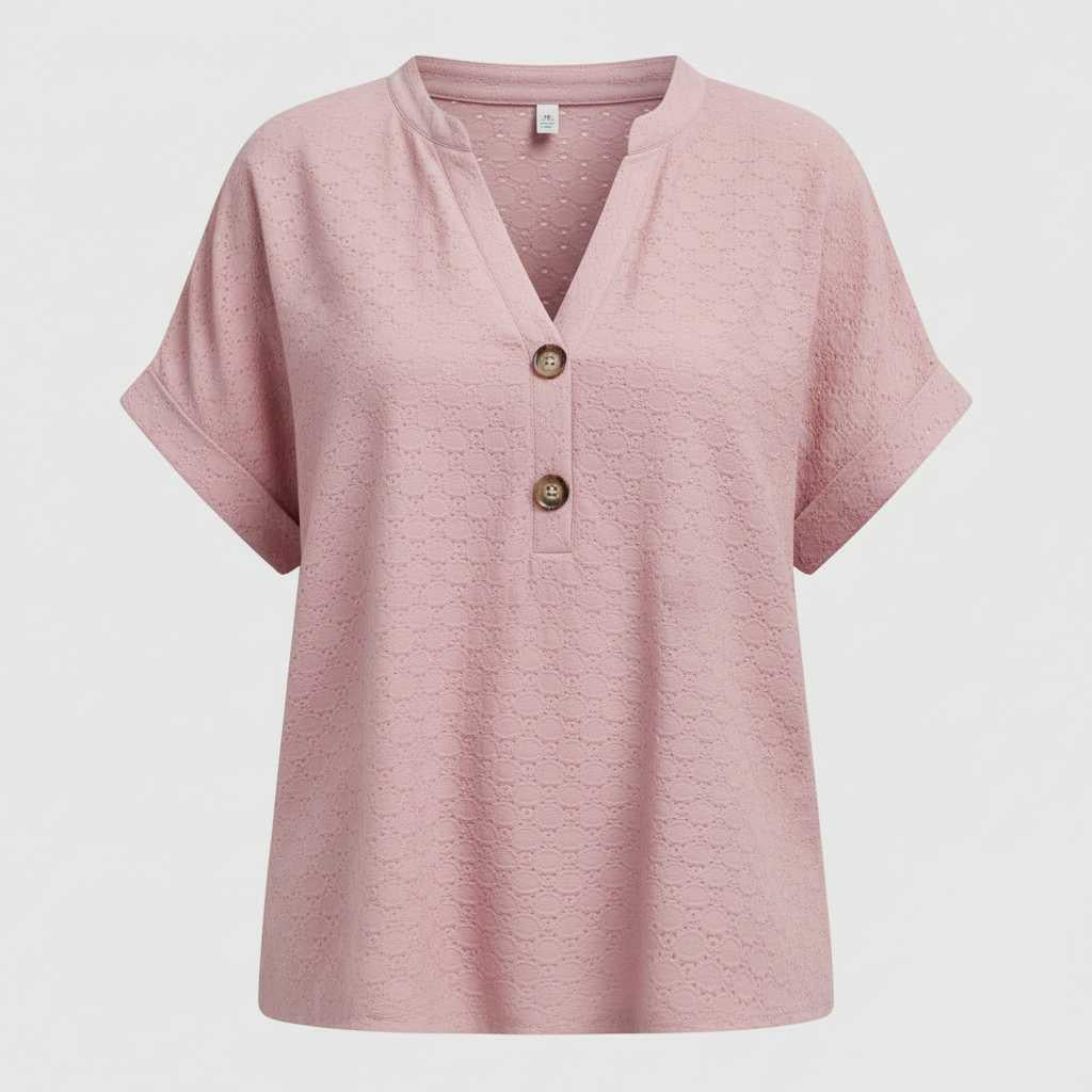 Women's V-Neck Short Sleeve Top | Casual Summer Wear