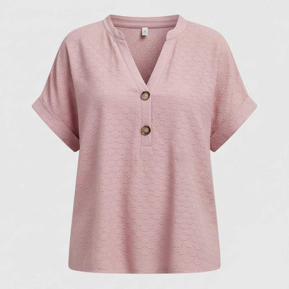 Women's V-Neck Short Sleeve Top | Casual Summer Wear