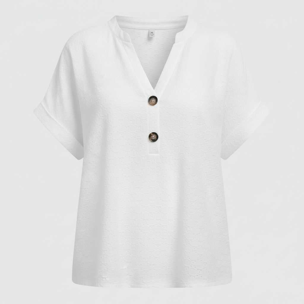 Women's V-Neck Short Sleeve Top | Casual Summer Wear