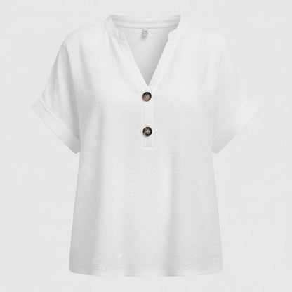Women's V-Neck Short Sleeve Top | Casual Summer Wear