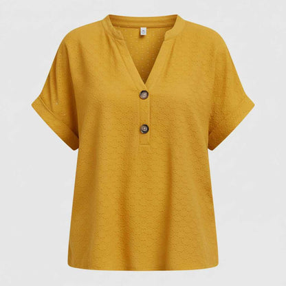 Women's V-Neck Short Sleeve Top | Casual Summer Wear