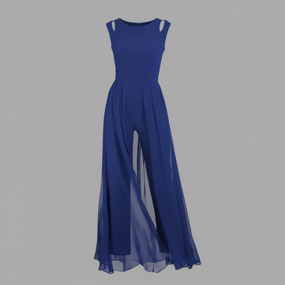 Women's Sleeveless Wide Leg Jumpsuit | Casual Summer Fashion